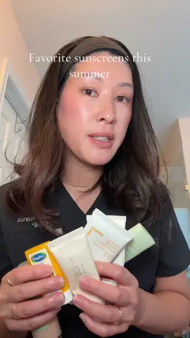 These are my favorite sunscreens this summer as a 36 year old Korean aesthetic nurse practitioner. #sunscreenreview #skincare @TOCOBO @Innisfree US @Beauty of Joseon @Cetaphil @EltaMD Skin Care @Naturium 