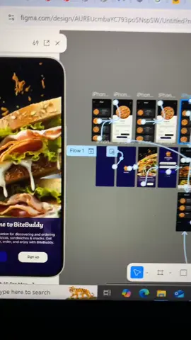 Designed a BiteBuddy mobile app ui and brought it to life with prototyping👩🏽‍💻 Smooth glow, clean screens and user friendly vibes - Foodies this one’s for you😂 #uidesign #uidesigner #appdesign #prototype #prototyping #figma #figmadesign #uiuxdesign #uiux #uiuxdesigner #bitebuddy #azuky_tech #foodapp #mobileapp #mobiledesign #designer #designertiktok 