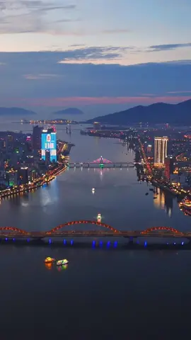 Chiều tối sông hàn - Shot Drone by me #danang #tet2025 #xuhuongtiktok2025 #flycam #reviewdulichdanang #trending 