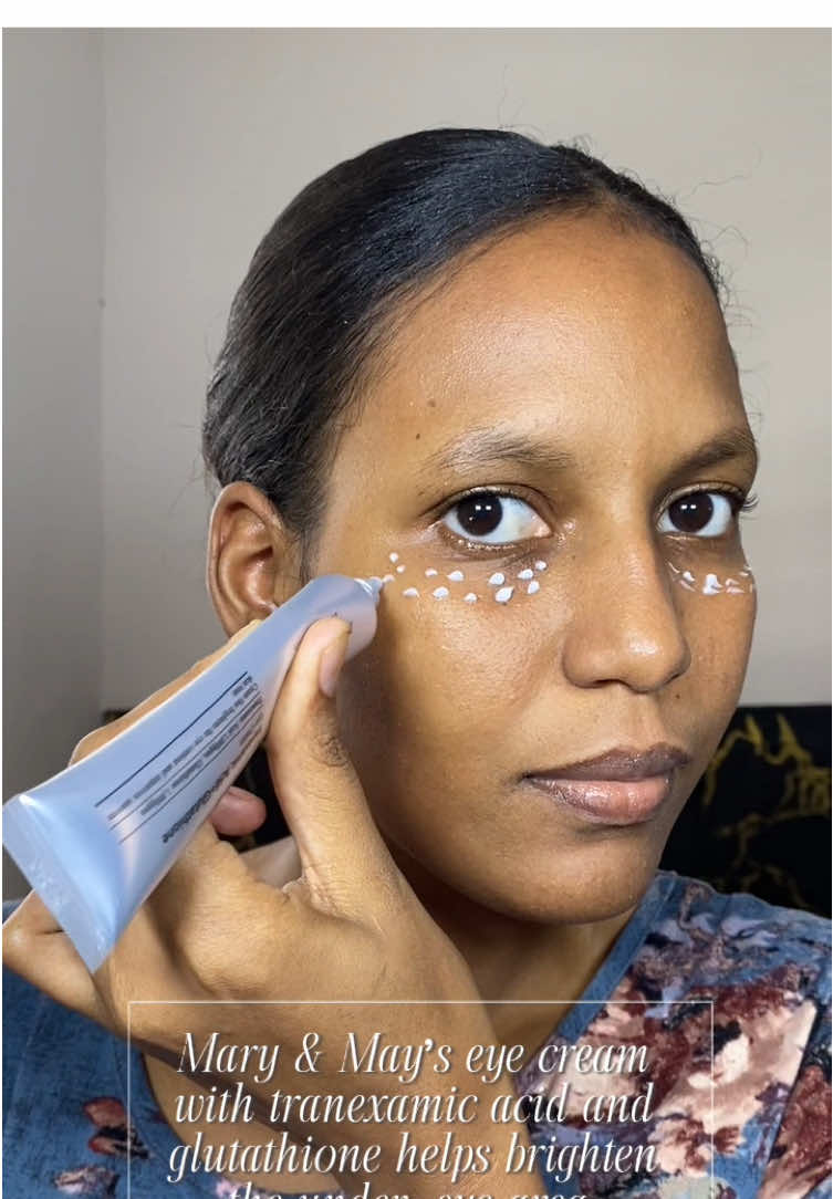 Bye bye hyperpigmentation! @Mary&May Official  Está no es solo una crema de ojos, puedes utilizar en cualquier área, es especial para pieles sensibles! + Contiene TRX Acid + Glutathione #marynmay #marynmaypopchallenge #eyecream #kbeauty #txa #tranexamicacid #glutathione #hyperpigmentation 