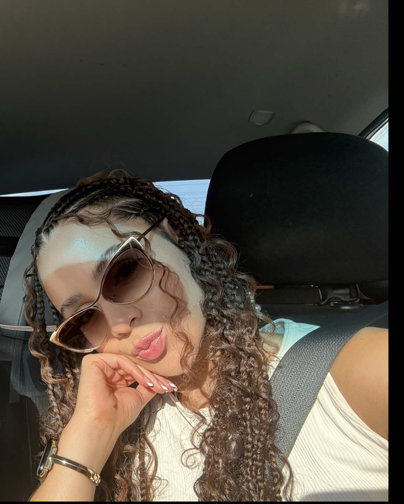🎀 Being a girl is fun #hairday #newhairwhodis #braids #fulanibraids #itsdone #hairrefresh #hairstyles 