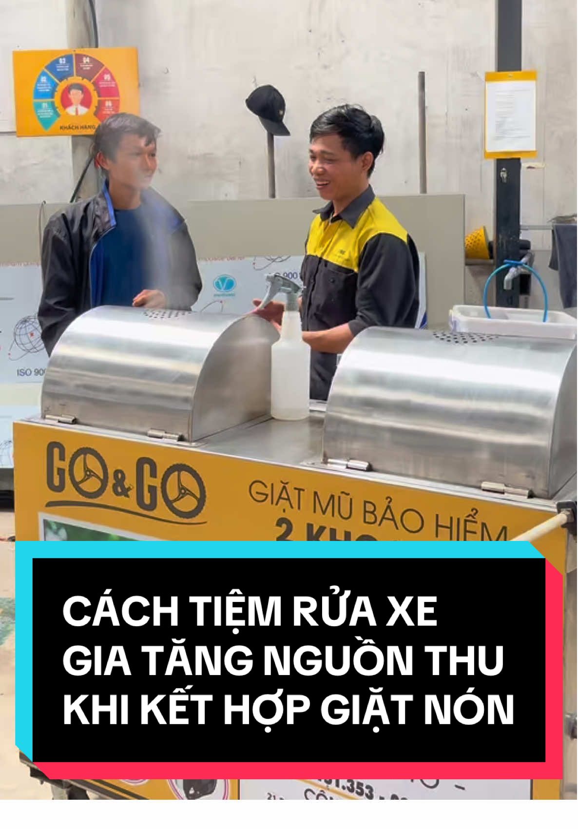 Tiệm rửa xe kết hợp máy giặt nón bảo hiểm để gia tăng nguồn thu  #RuaXeTuDong #MayRuaXe  #MayRuaXeGOGO #RuaXeMayTuDong  #MayRuaXeMayTuDong  #MoTiemRuaXeMay  #HeThongRuaXeMayTuDong  #GOGO #GOGORuaXeMay #StartupRuaXe #CDS