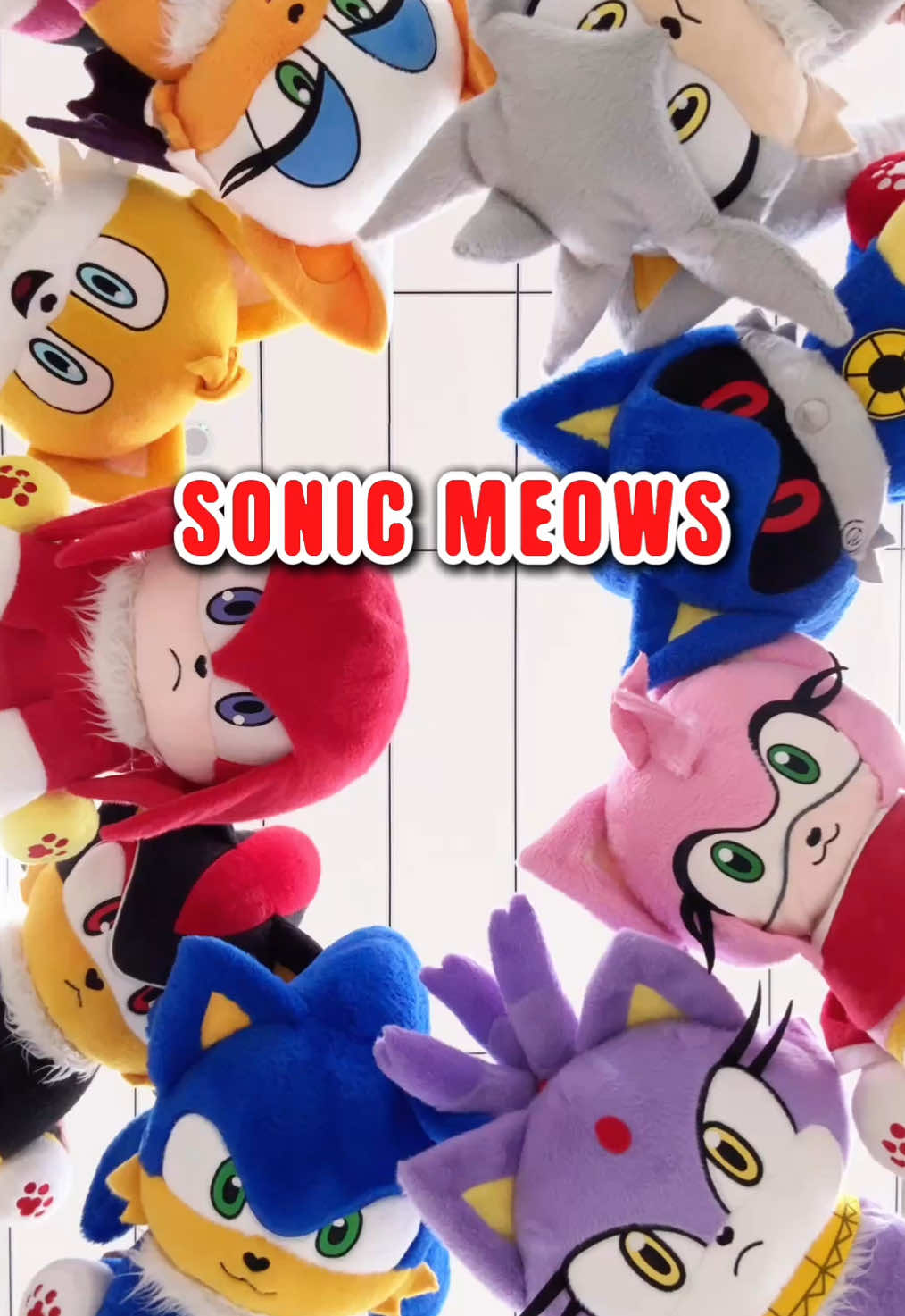 Sonic meows are watching you! #sonic #sonicthehedgehog #sonicmovie3 #anime #plushshop 