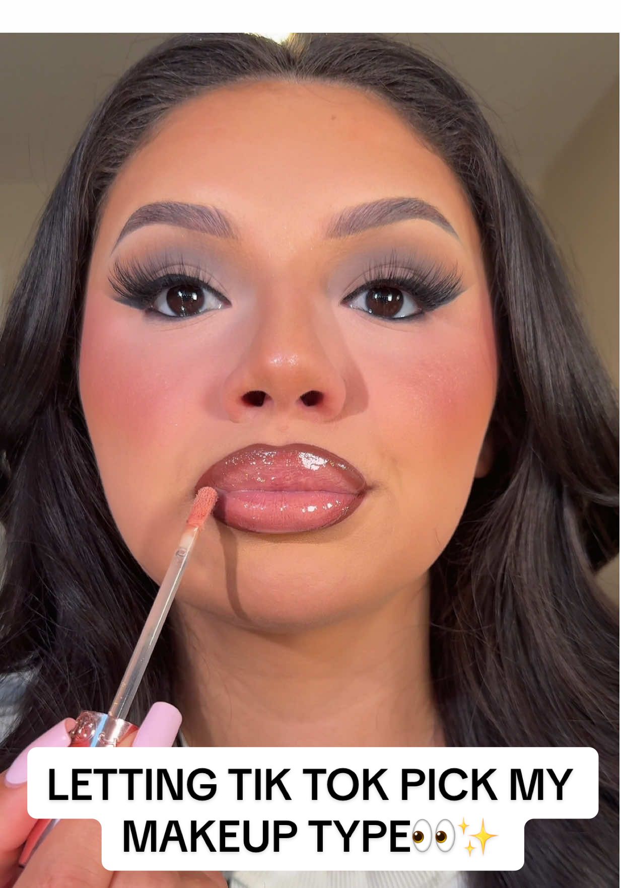 Letting TIK TOK pick my makeup type… did not expect this 👀 what do we think girls & what makeup type should I try next?? #makeupchallenge#mymakeuptype#darkfeminine#makeuptransformation #makeuptrend 