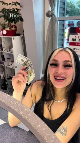 I came for a fill, and left with my pockets filled! 🤑 Shoutout to the mysterious stranger making it rain at West7 Nail Bar today. My nails are looking flawless, and my wallet's looking thick. Who needs a sugar daddy when you've got the West7 Nail Bar angel? 😂 #west7nailbar #100dollarbill #nailday #bestdayever #fyp #fortworth 