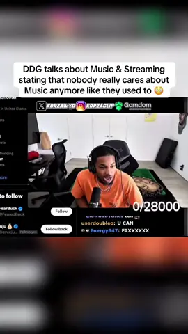 DDG talks about Music & Streaming stating that nobody really cares about Music anymore like they used to 😳 #ddg #fyp #fyppppppppppppppppppppppp #music 