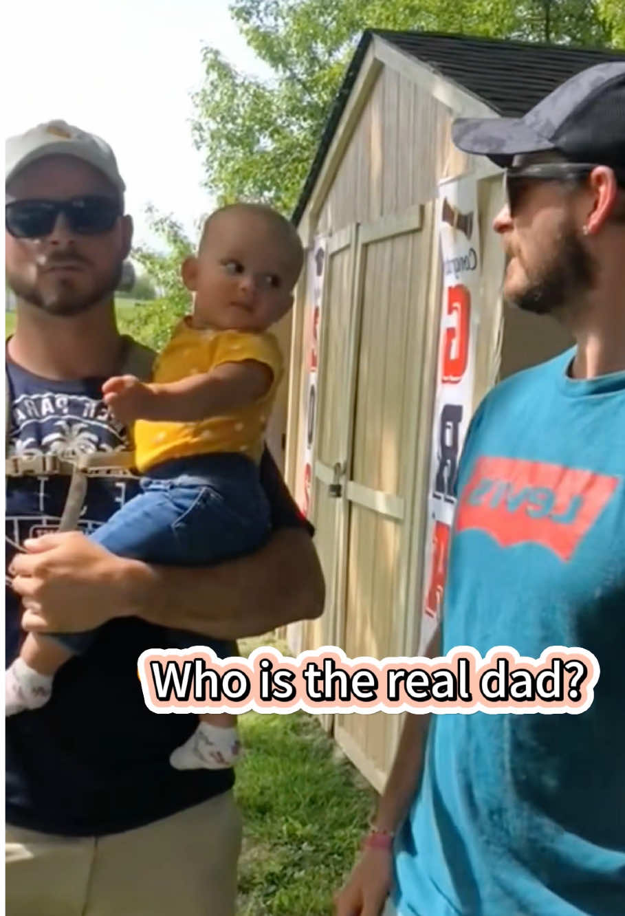 Who is the real dad?#fyp #foryoupage #baby #funnykids #funnyparents 