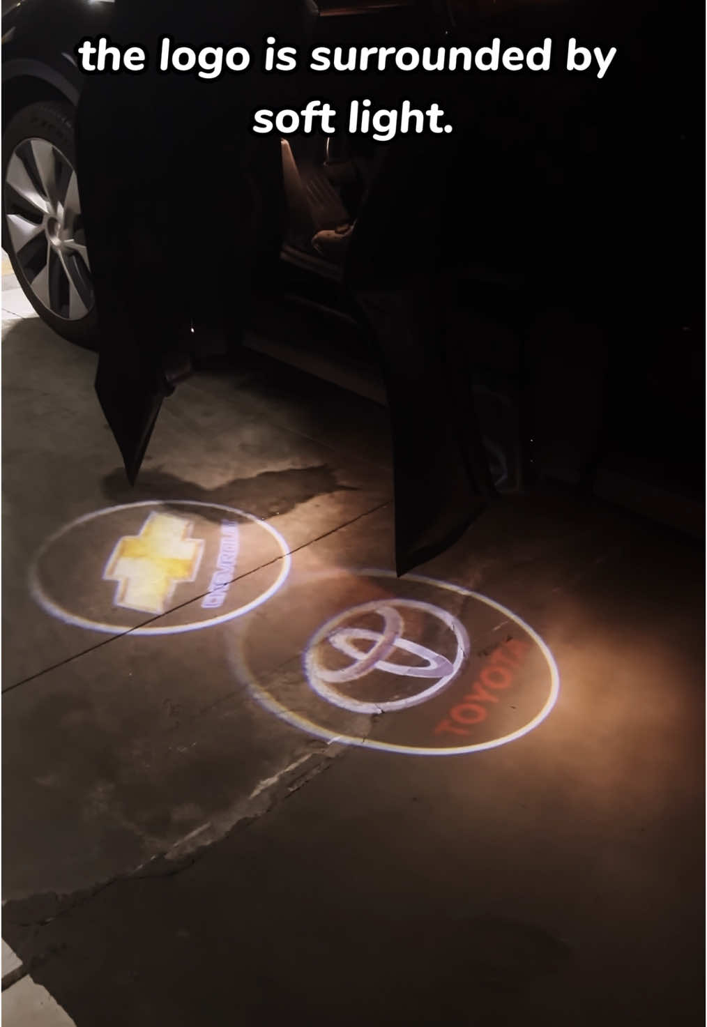 Your ride deserves a signature touch. LED door lights that glow with your brand. No wires. No tools. Just peel, stick, and shine. See the difference every time you open the door. #CarLogoLight #LEDCarMods #ToyotaChevy   #DoorGlow #CustomCarLook #EasyInstall   #CarLightingUpgrade #NightDriveAesthetic   #TikTokCarMods #AutoAccessories   #CarModIdeas #PeelAndStick #CarStyleUpgrade   #GlowCarVibes #LEDGlowLights #VehicleMods #fentysuperbrandday  #SOARFLY #fyp 