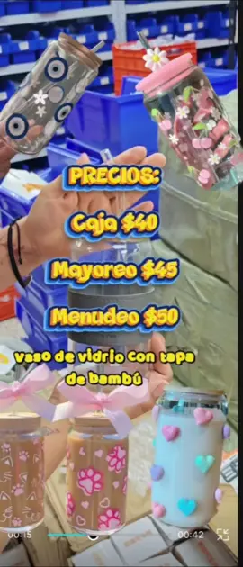 Vaso de Vidrio con tapa de bambú #vasodevidriocontapadebambu #glasscup #vasospersonalizados #vasotapabambu 