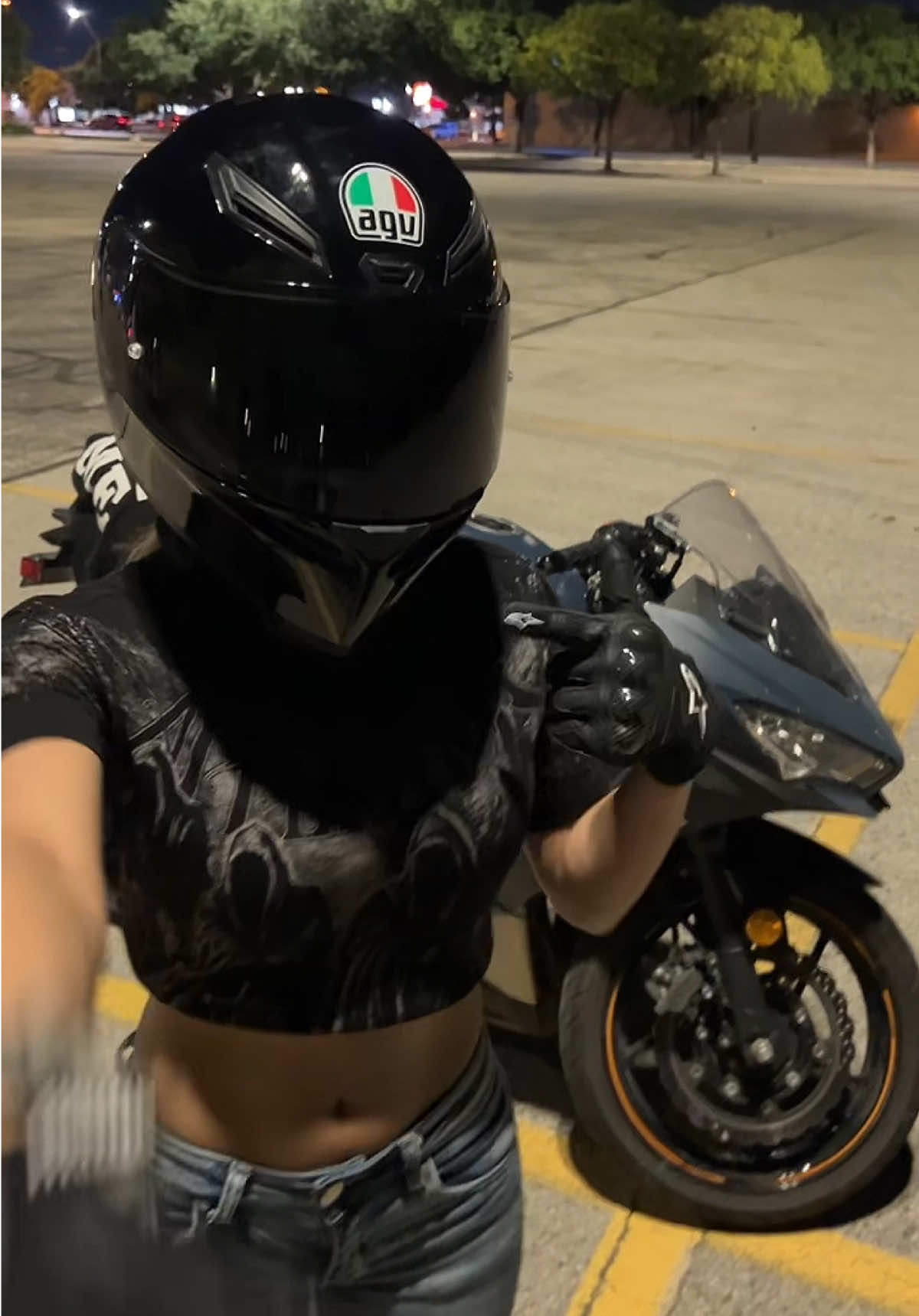 We’re both slow 🐌 @AntiZay  #mototok #ninja400 #ninja500 #bikerchick #fyp #motorcycle #bikersoftiktok 