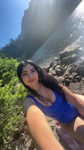 2 hour hike to get here was worth it 🥶