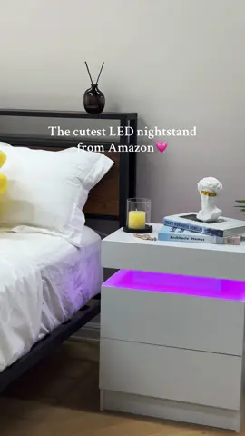 I love this!!💜✨#TikTokShopBacktoSchool #tiktokshopbacktoschool #nightstand #likimio  #roomdecor #aesthetic #roomfinds #roomfurniture #cute #acubi #inspo #nightstand #led #ledlights #manga #pinterest #kawaii #kawaiiaesthetic