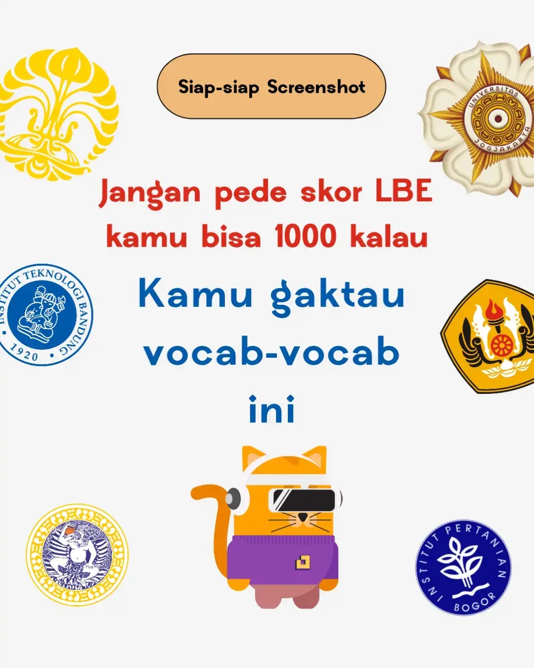 Jangan lupa untuk join ch WhatsApp ku ya https://whatsapp.com/channel/0029VbAqcpZFy72JM9lv581Y, disana kita akan sama-sama konsisten belajar setiap hari dengan berbagai latsol dan materi. kita usahakan PTN itu   #lolosptn #ptn #SNBT #snbt #utbk2026 #ptn2026 #vocabulary #bahasainggris #lbe 