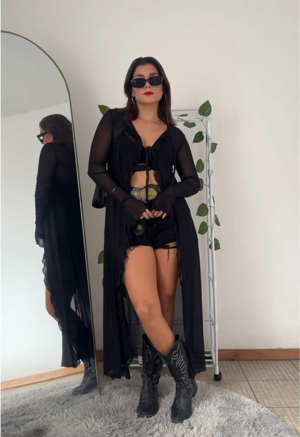 Grwm for a Rave night🖤 #fyp #grwm #fashion #outfitinspo