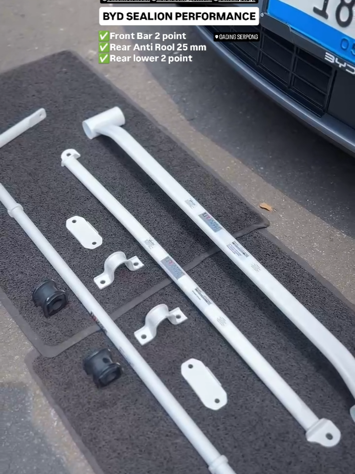 BYD SEALION PERFORMANCE ULTRA RACING STABILIZER #protoflex #upperarm #innova #loweringkit #coilovers #crv #crvturbo #tein #teinstreetadvancez #teincoilovers #honda #bengkelshockbreaker #eibach #bandarper #sealion #bydsealion7 #ev #stabilizer 