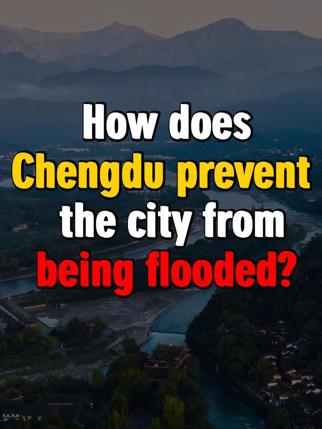 How does Chengdu prevent the city from being flooded? 如何避免城市被洪水淹？学一下中国的“都江堰”  #成都 #chengdu #china #travel #chengduchina #sichuan #sichuantours #sichuantravel #chinatravel