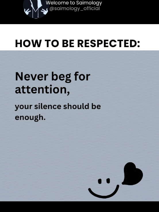 How to be respected. #shorts #quotes #SelfImprovement #mindset 
