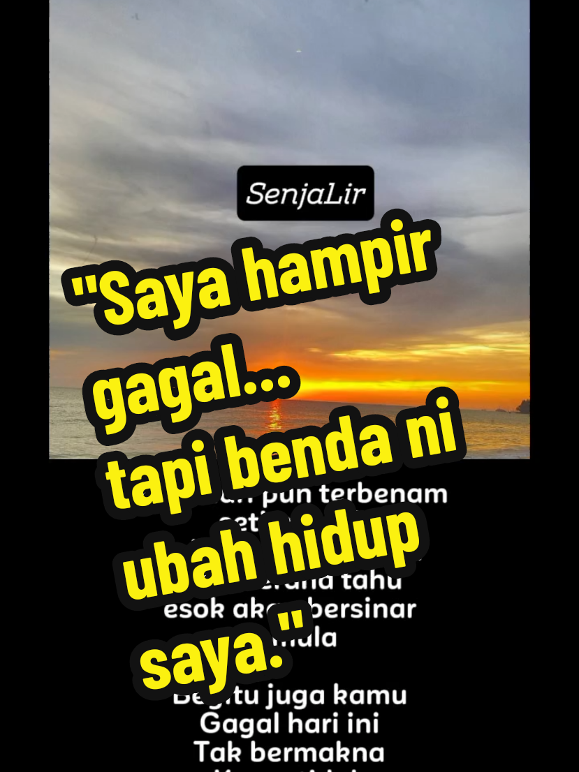 Aku terus mencuba #sabar #percaya 
