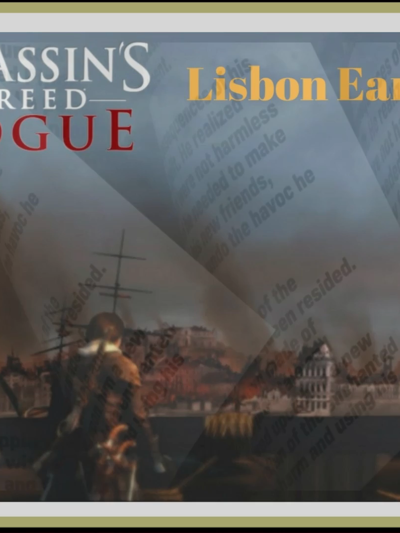 Lisbon Earthquake 1755 in Game Assassin Creed  Rouge #assassincreed #fyp