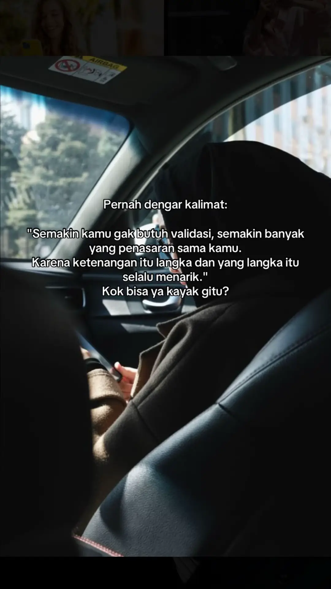 Karena dalam dunia yang berisik, orang yang tenang justru terdengar paling nyaring. Tidak mendengarkan suara yang ga perlu dan ga berduit☺️