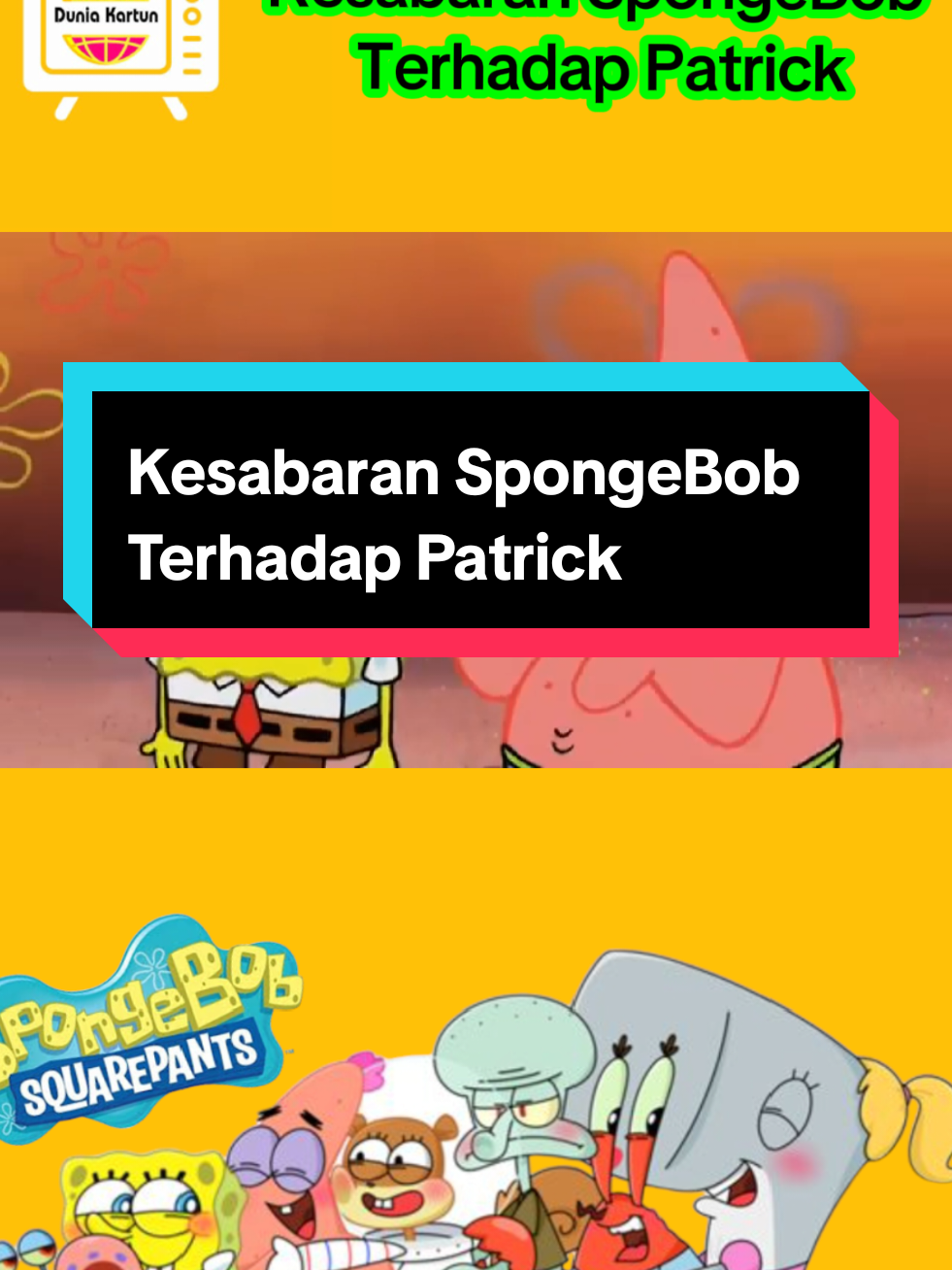 Kesabaran SpongeBob terhadap Patrick #spongebob #affiliatetiktok 