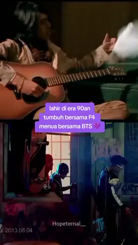 F4 🤝 BTS  makasih yaaa udah jadi 2 grup idol penyemangat dari umur 10 sampe 29 tahun ini 🥺💜 #f4 #bts #jerryyan #vannesswu #kenchu #viczhou #rm #jin #suga #jhope #jimin #v #jungkook 