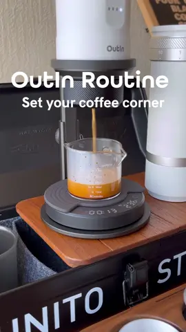 ASMR Set your coffee station☕️ Color that calms. Design that stays.🤍 #outin #outinnano #coffeeanywhere #coffeetiktok #coffeetime #coffeemaker #portablecoffee #coffeelover #espresso #asmr #fentysuperbrandday 