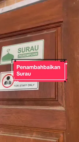 Penambahbaikan Surau Guru Perempuan, Terima kasih tuan @Onn Hafiz @aznantamin #OnnHafiz #AznanTamin #MajuJohor #PendidikanBangsaJohor #GuruJohor #JabatanPendidikanNegeriJohor #JohorLeads