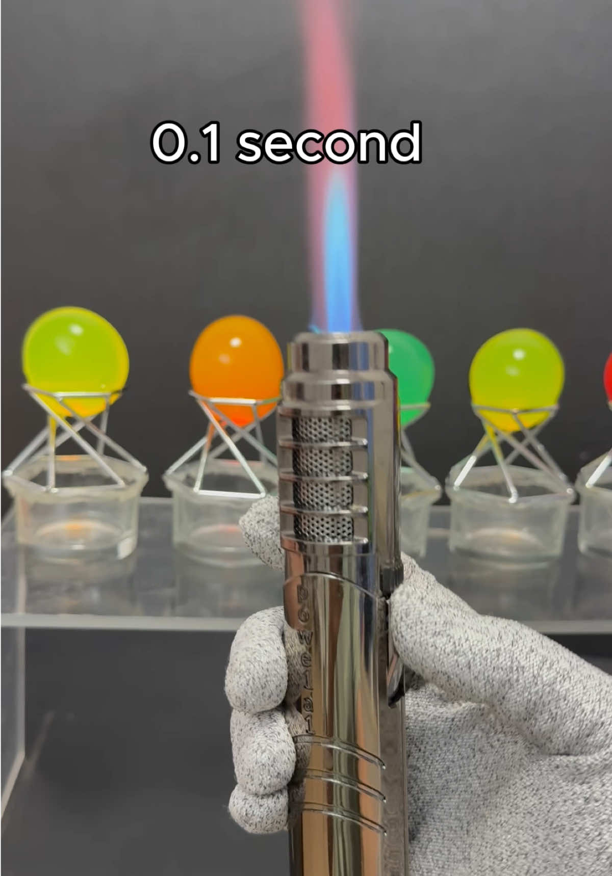Water Beads vs Fire🔥 #satisfying #experiment 
