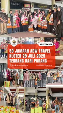 Kloter II Bulan Ini, Umroh 29 Juli 2025. 50 Jamaah Dari Padang. ••••• #umrohjuli2025 #padang #adwtravel #masyallahtabarakallah 