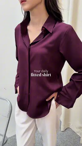 Basic shirt for daily ✨#fittedshirt #kemeja #kemejawanita #fyp #fypシ゚ #soundviral #msrclothing #foryou 