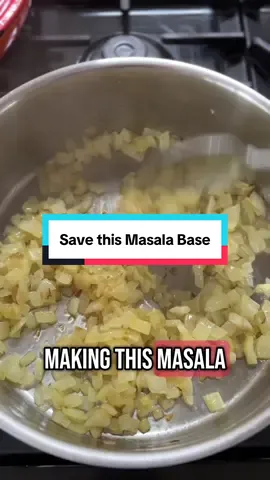 This masala base is your gateway to so many many different curries. It’s so easy & simple using just Everyday Indian Spices.  Save this and make it please. Add to your masala base chickpeas or chicken, or paneer, veggies, boiled eggs, tofu…. This masala base gives you the permission to get creative 😊 Follow me for more simple & easy Indian cookery.  #indiancooking #madefromsratch #spicetips #cookingtips #spices #indianspices 