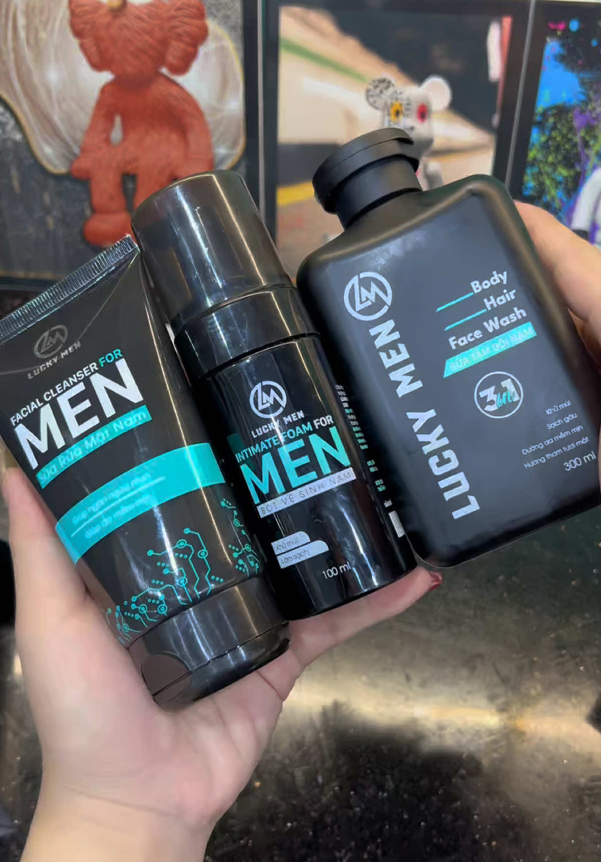 Combo 3 chai Dầu gội sữa rửa mặt vệ sinh nam cuốn hút dành cho nam của nhà Luckymen chỉ 207k miễn ship#emkieutaphoa #luckymen #daugoinam #botvesinhnam #suaruamatnam #botvesinhnamluckymen