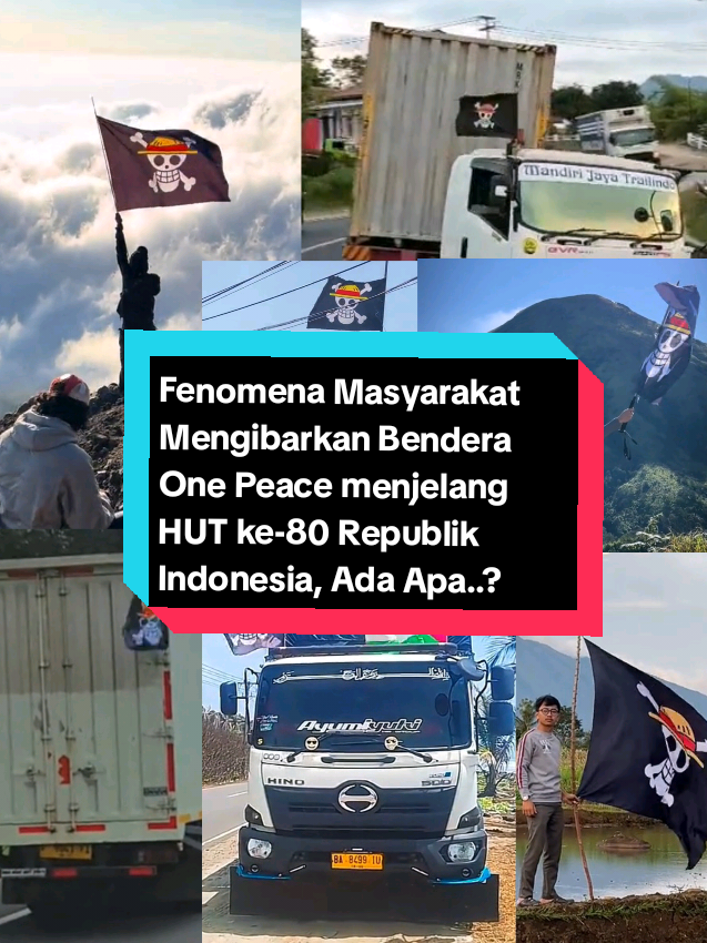 Fenomena Masyarakat Mengibarkan Bendera One Peace menjelang HUT ke-80 Republik Indonesia, Apakah ini bentuk penolakan terhadap berbagai kebijakan pemerintah yang jauh dari harapan...? #benderaonepeace #hutrike80  #beritaterkini #17agustus2025 #gerakanpenolakan