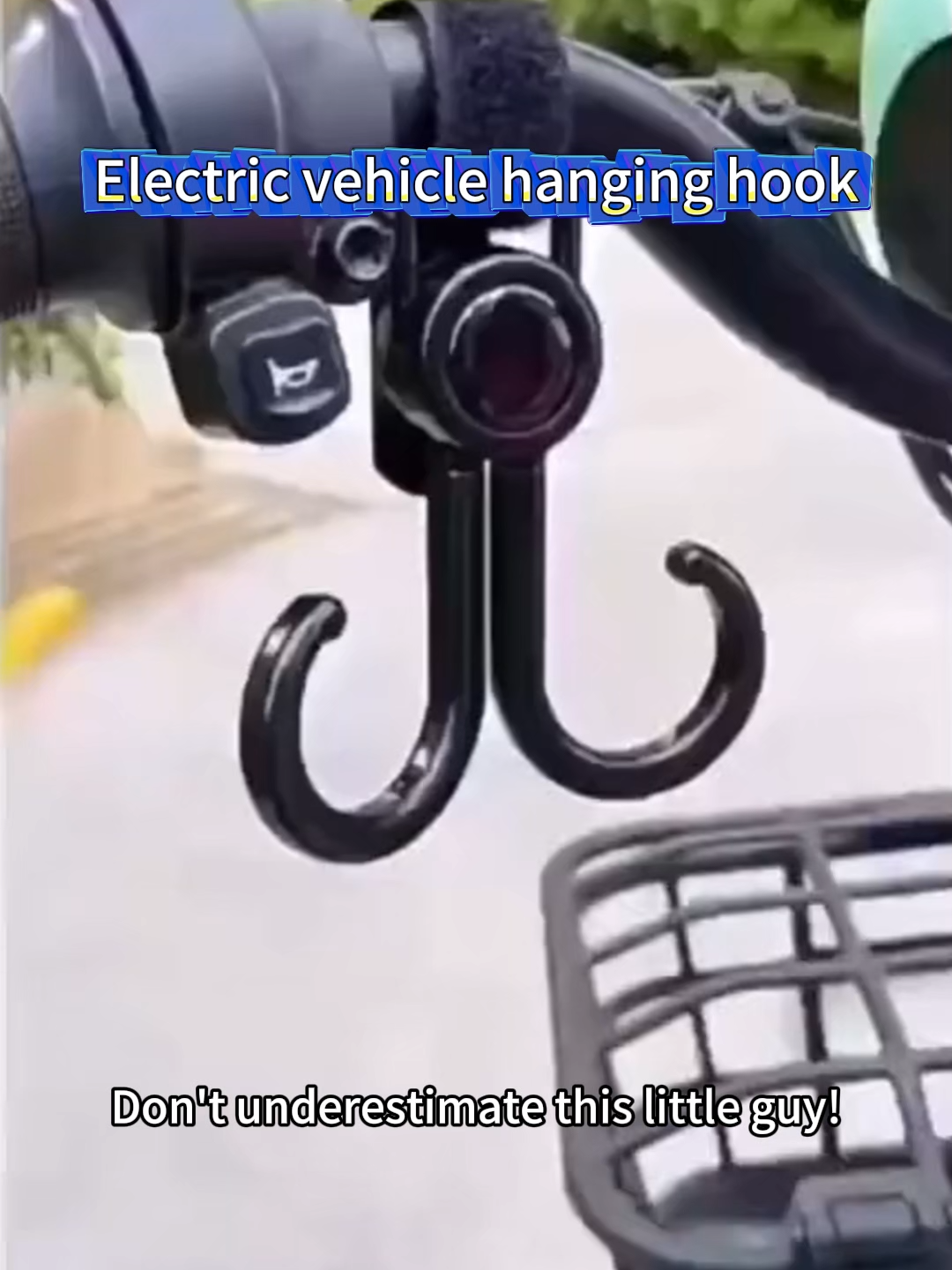 Turn your e-bike into a mobile organizer! 🔧💼 This strong and steady hook holds your bags, helmets, and more — making every ride safer and smoother. 🛵🛍️ GWG #SmallButMighty #BikeAccessories #EBikeLife