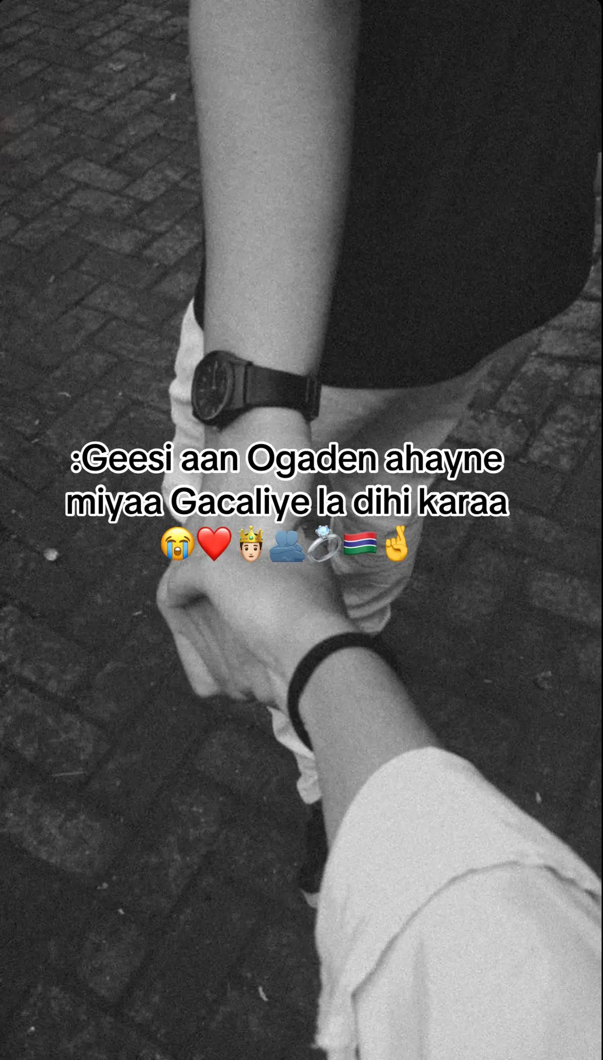 #🇬🇲 #🤴🏻 #❤️  Geesi adago Ogaaden ah🇬🇲 Najmaaay Khadar baa i Guursade💍                  Ma Reer Abtiyaashe  Oo Kle 😭👑🇬🇲🫂               Iyo Jacaylkeyga 🫶