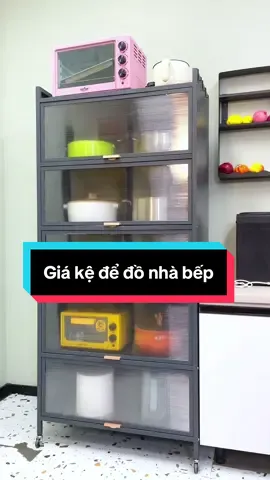 Giá Kệ Để Đồ Nhà Bếp Đa Năng Tiện Lợi . Tủ Có Nắp Đậy Bánh Xe Di Chuyển Dễ Dàng  #tubep #kenhabep #kededodanang #tubepcanhkinh #dogiadungtienich #dogiadung 