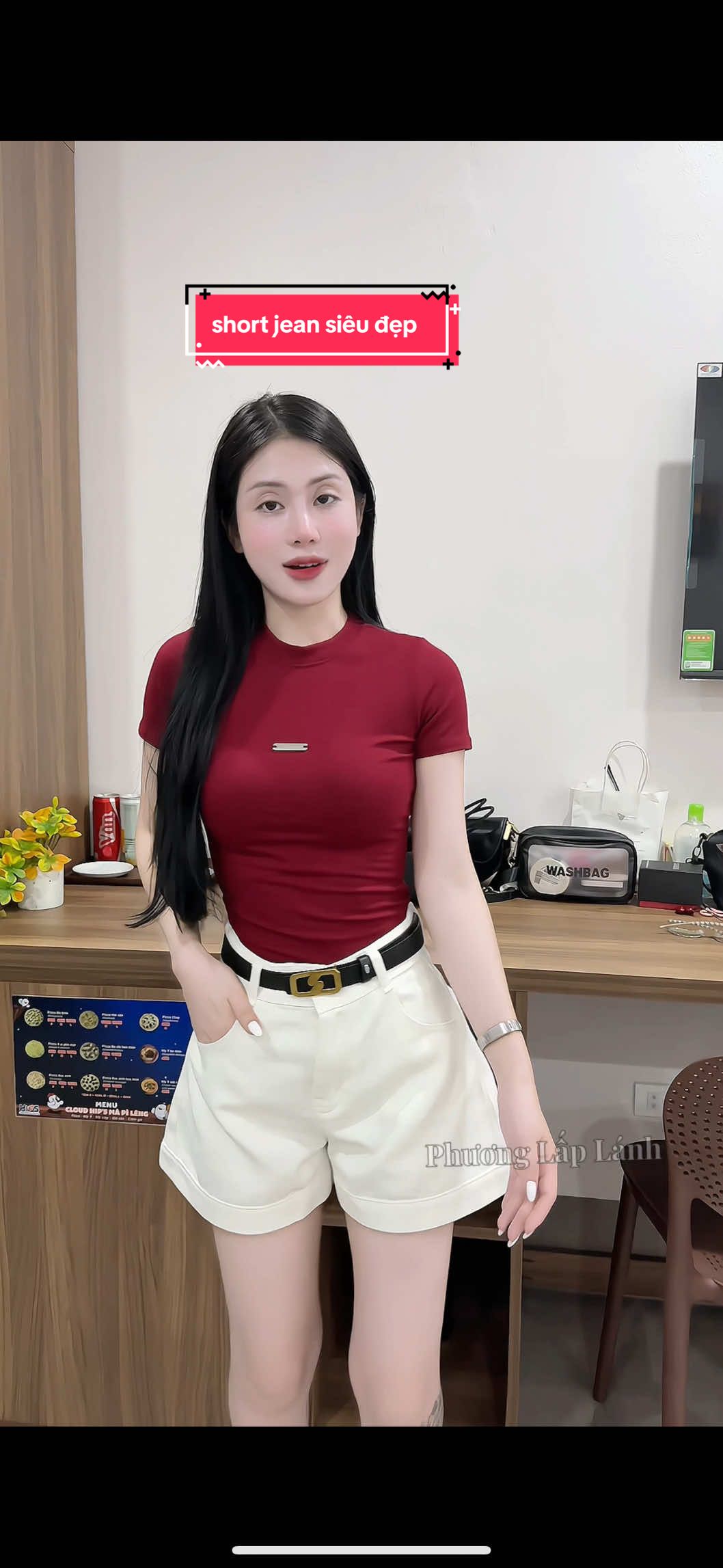 Quần short jean dáng chữ A#fyp #phuonglaplanh01 #thoitrangnu #thoitrangnuhottrend #quanshort 