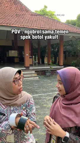 Ngobrol sama botol yakult 😌 @Bu_Dewi_Saja 