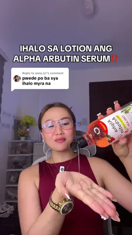 Replying to @anne_lzr IHALO SA LOTION ANG ALPHA ARBUTIN SERUM⁉️ #alphaarbutin #alphaarbutinserum #arbutin #arbutinserum #faceandbodyserum 