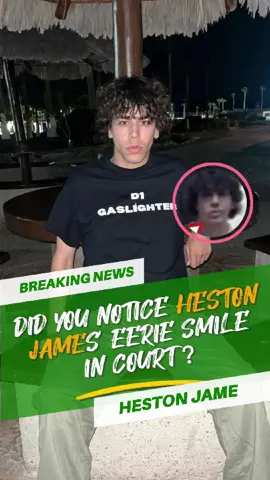 Did you notice Heston James' eerie smile in court？No one realized he had already set up three layers of protection to escape a 9-year prison sentence#fyp #celebrities #us #foryou #usa 