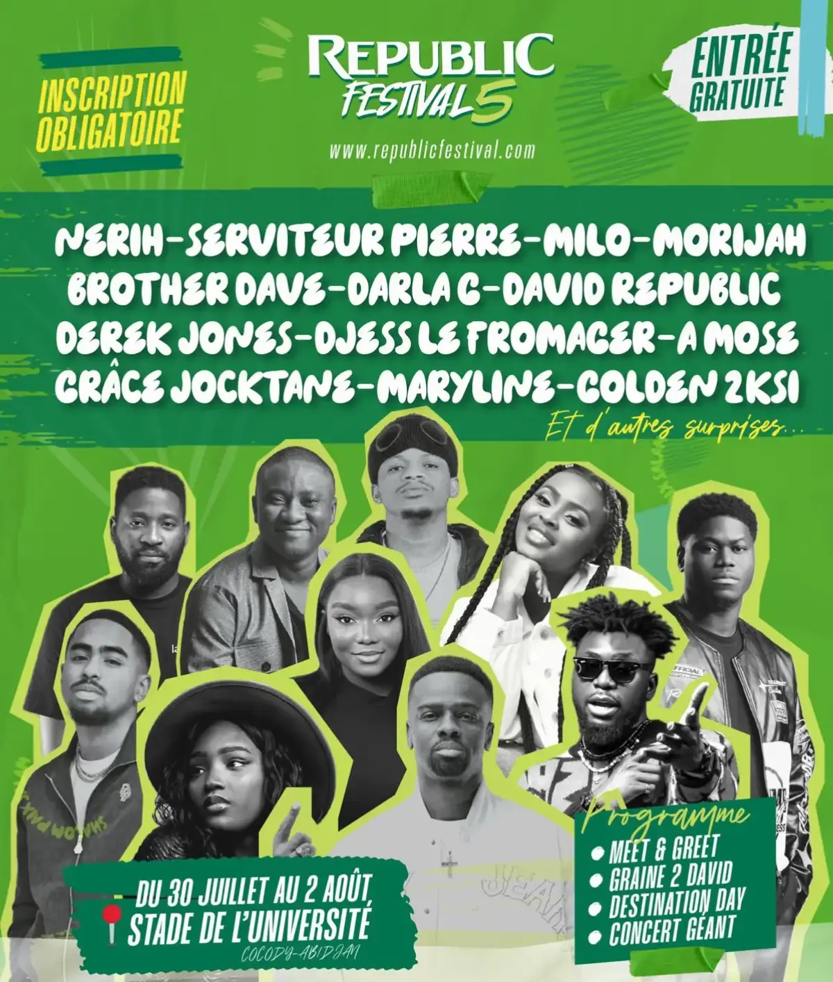 C'est déjà arrivez oooh inscrit toi viteeeeeee#republicfestival @RÉPUBLIC FESTIVAL 5 
