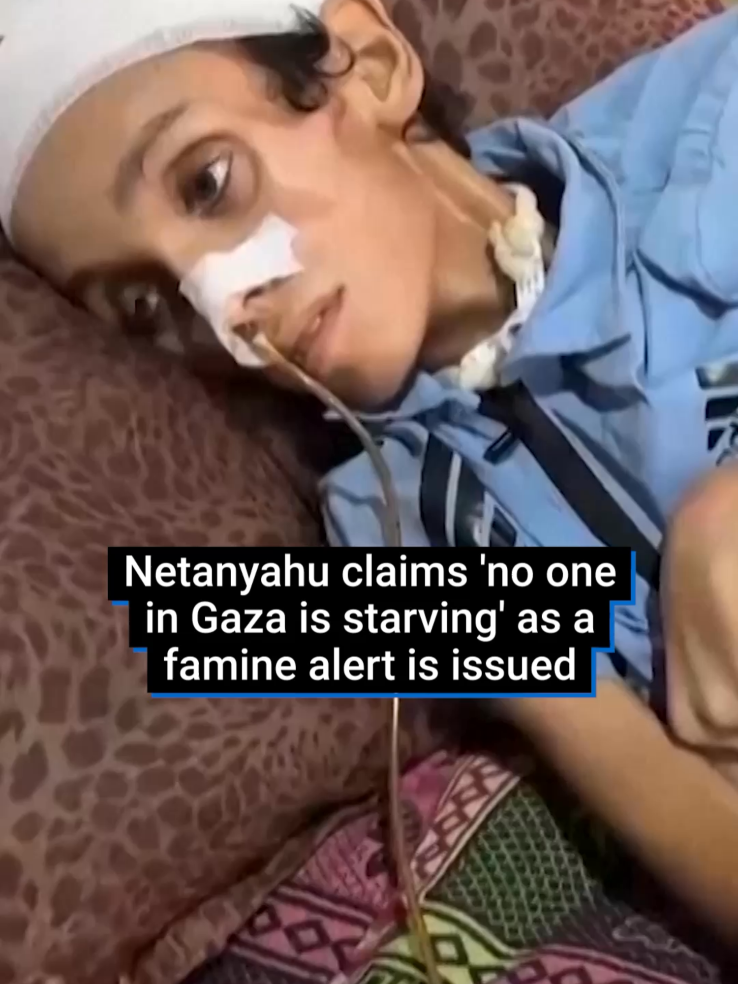 A UN-backed food security body has issued an alert saying the ‘worst-case scenario of famine is unfolding’ in Gaza. But Benjamin Netanyahu claims that ‘no one in Gaza is starving.’ #gaza #israel #starvation #humanatarian #netenyahu #palestine #palestinetiktok