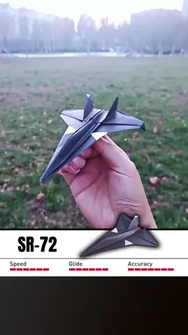 How to make a new generation SR-72 fighter plane out of paper. Super beautiful and can fly 1000 FEET EASY- SR-72 🚀 #vvvreview #origami #DIY #papercrafts #origamitutorial #paperairplane 