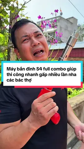 Máy bắn đinh S4 full combo giúp thi công nhanh gấp nhiều lần nha các bác thợ #maybandinh #maybandinhhatno #dinhrrenhatno 