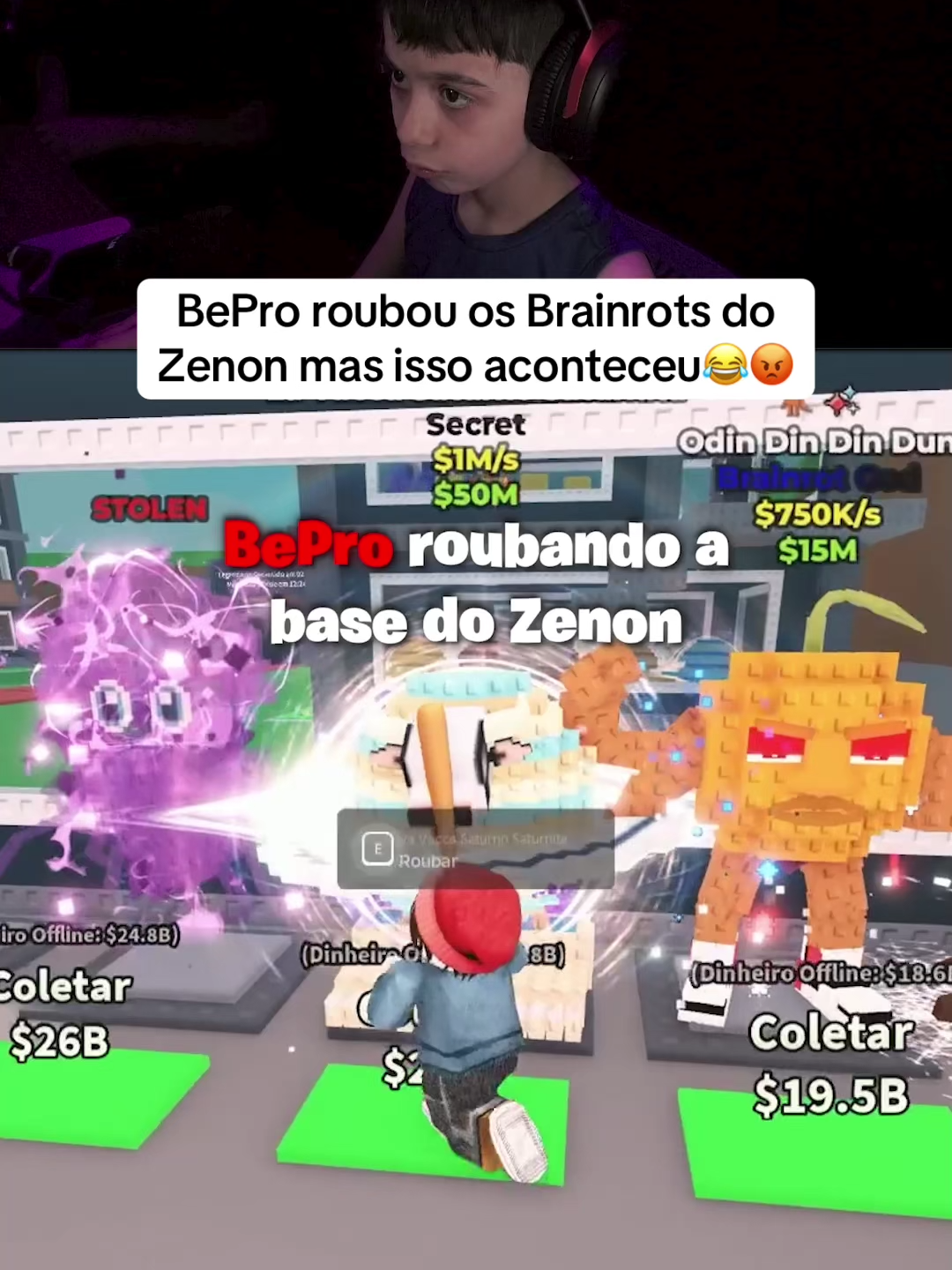 O Zenon pegou pesado 😡😂 #fortnite #fortnitebr #fyp #fortnitememes #robloxfyp #brainrot