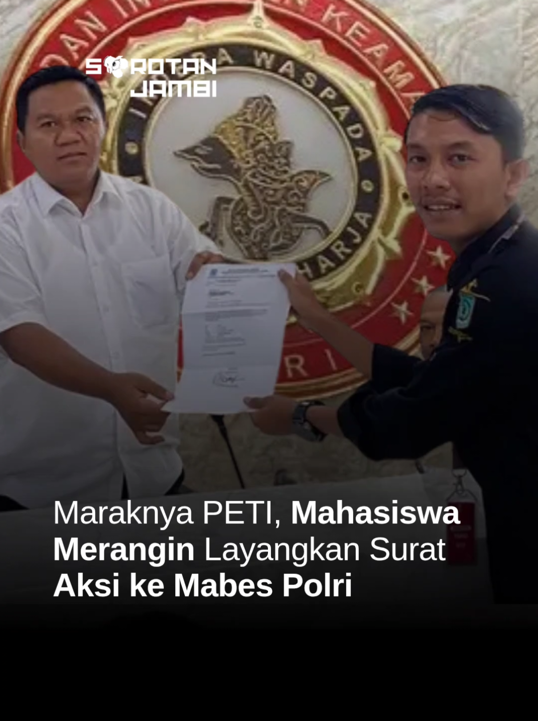 Langsung ke Mabes der #jambi #merangin #tambangemasilegal 