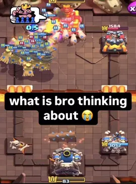 What is Bro Thinking abt ❔😭|#clashroyale 