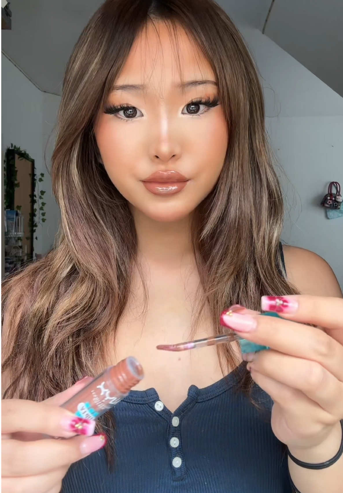 Man ich wünschte es wäre mehr braun 😶 #nyx #lipstain @NYX Professional Makeup DE 🩷 #makeupinspo #makeupgirly #asian #asiangirl #lipcombo #lips #viral #fyp 
