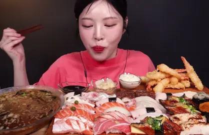 Mukbang asmr soba noodles sushi sashimi eat with boki #asmr #mukbang #eating #food #viral #trending #soba #noodles #sushi #sashimi #bokimukbang #eatwithboki 